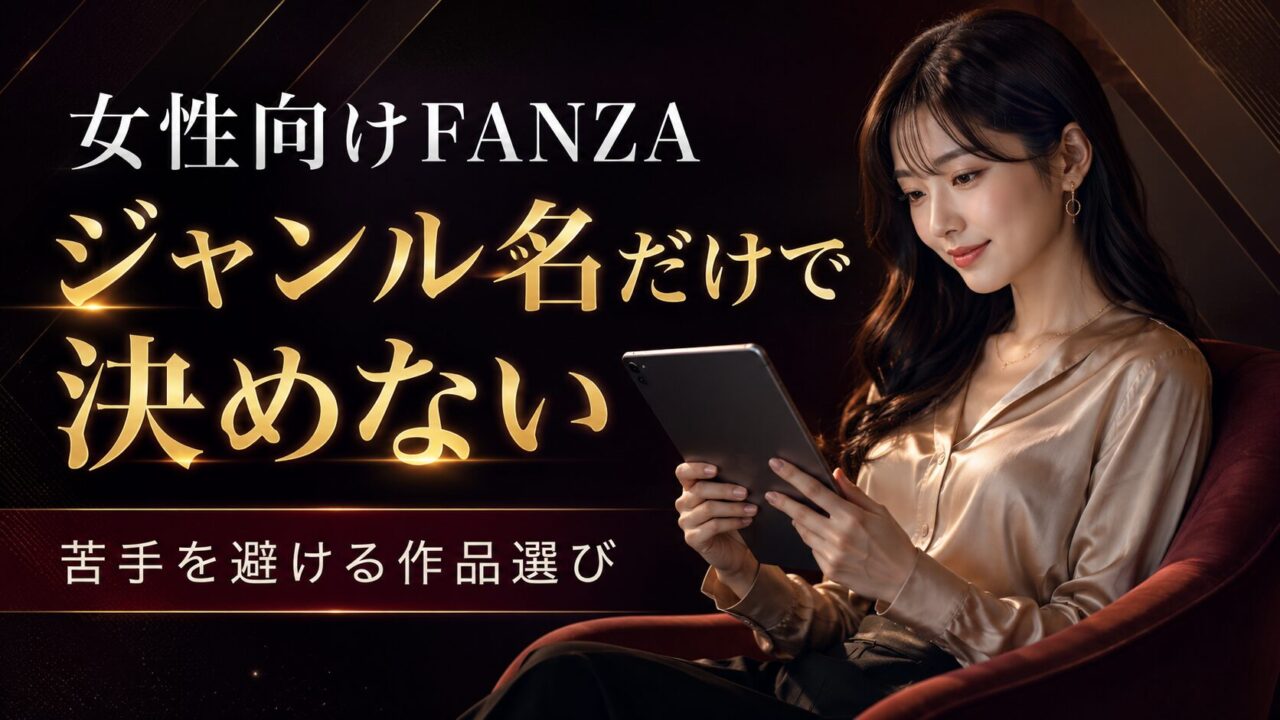 女性がFANZA作品を選ぶならジャンル名だけで決めない|苦手を避ける探し方ガイド