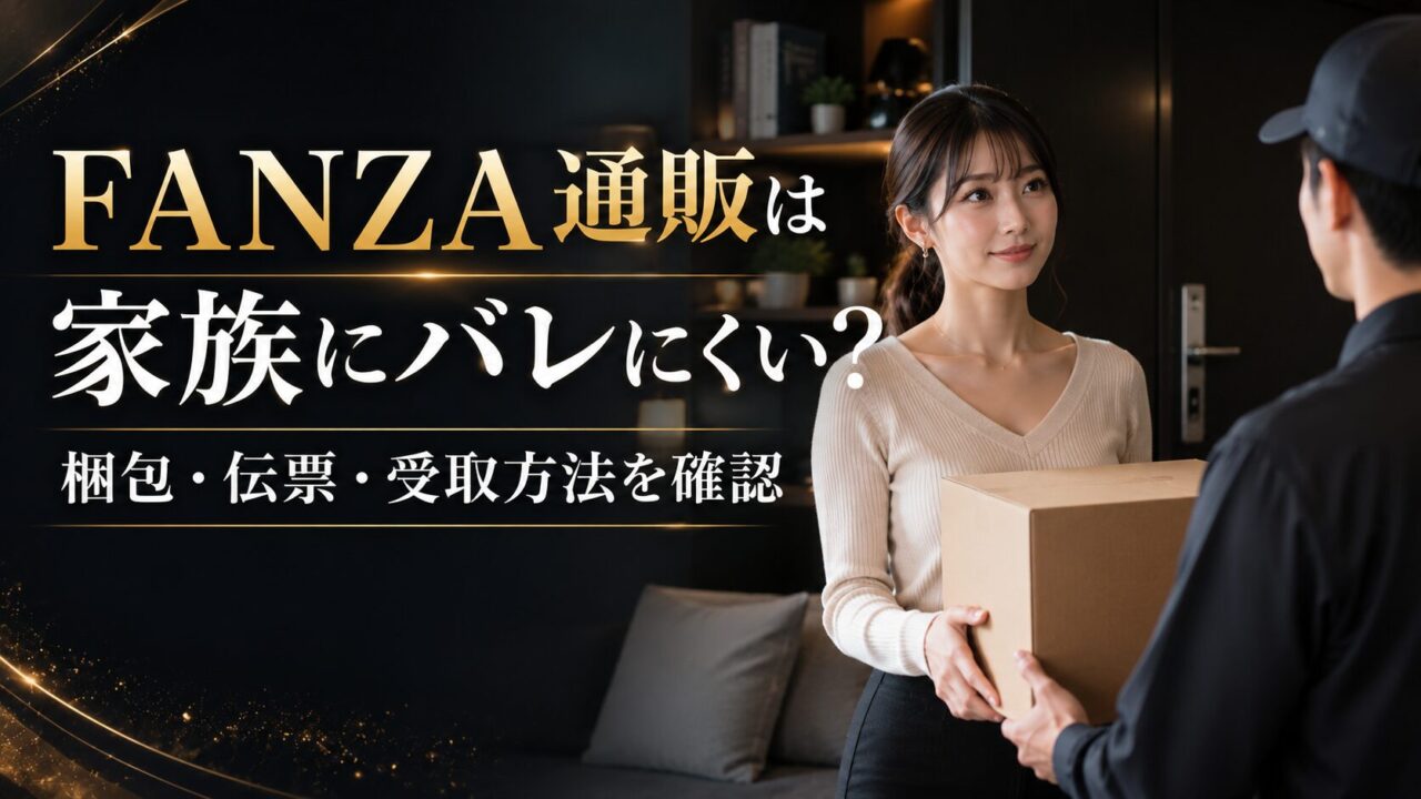 FANZA通販は家族にバレにくい?梱包・送付状・受け取り方法を購入前に確認