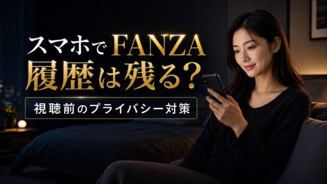 女性がスマホでFANZAを見ると履歴は残る？視聴前に確認したいプライバシー対策
