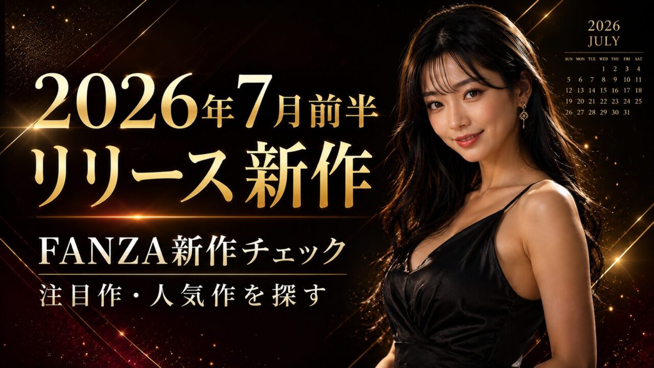 2026年7月前半のFANZA新作をチェック｜注目作品・人気作・セール対象の探し方